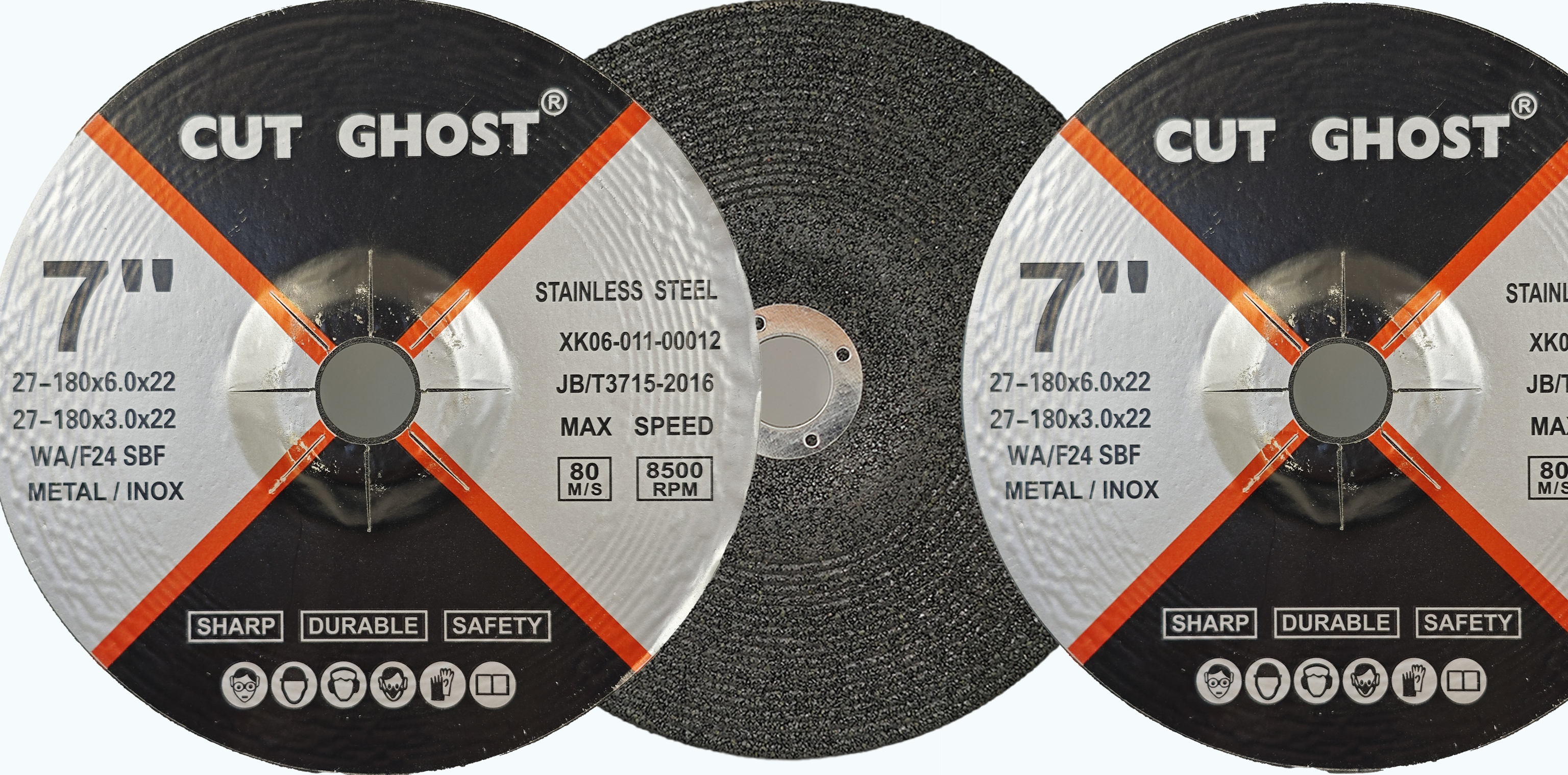 7" Black Color Grinding Wheel For Metal